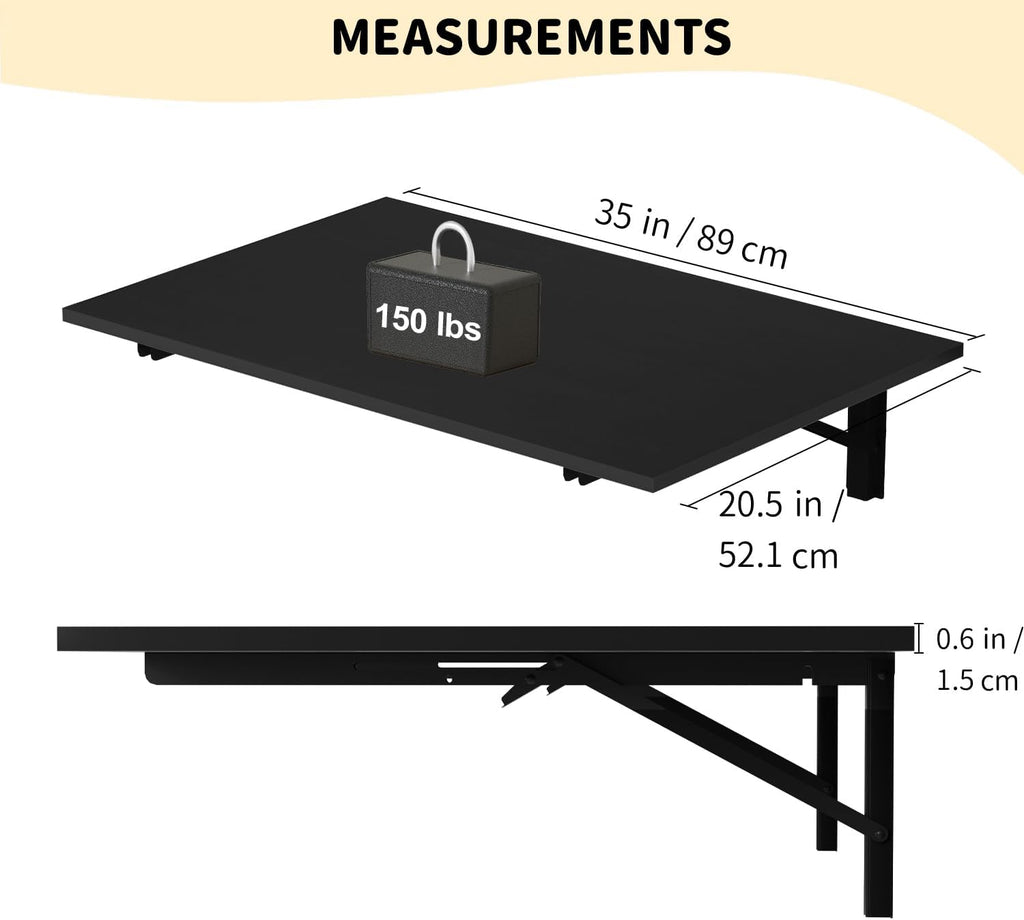 Wall Mount Fold‑Down Work Table