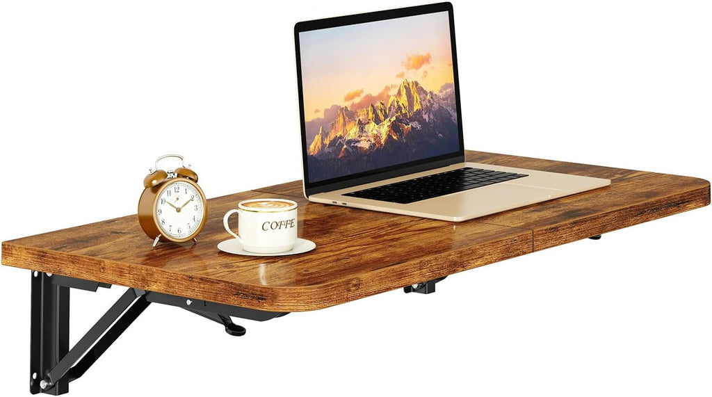 Wall Mount Fold‑Down Floating Desk