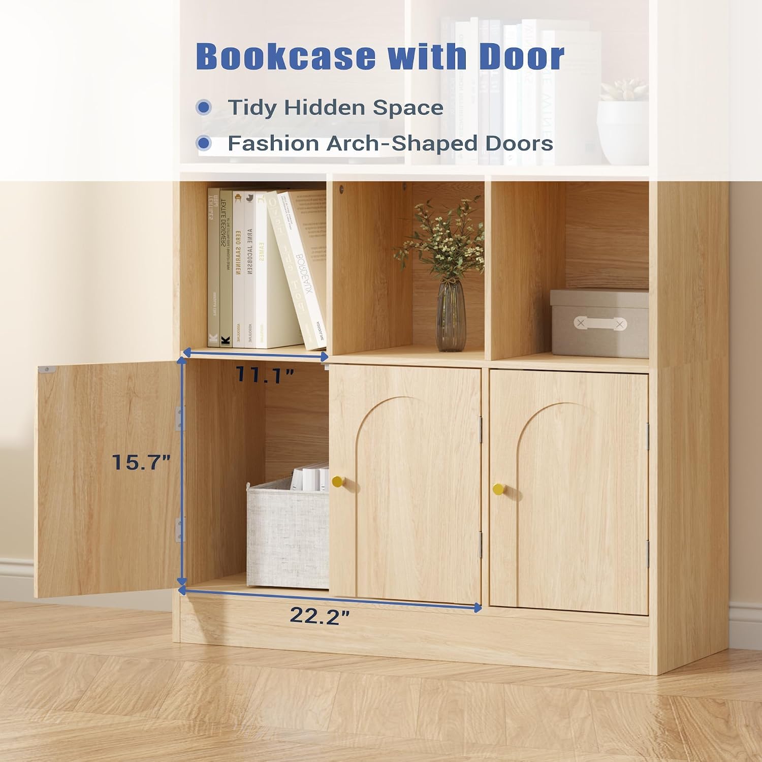 Cube Storage Bookcase with Cabinet