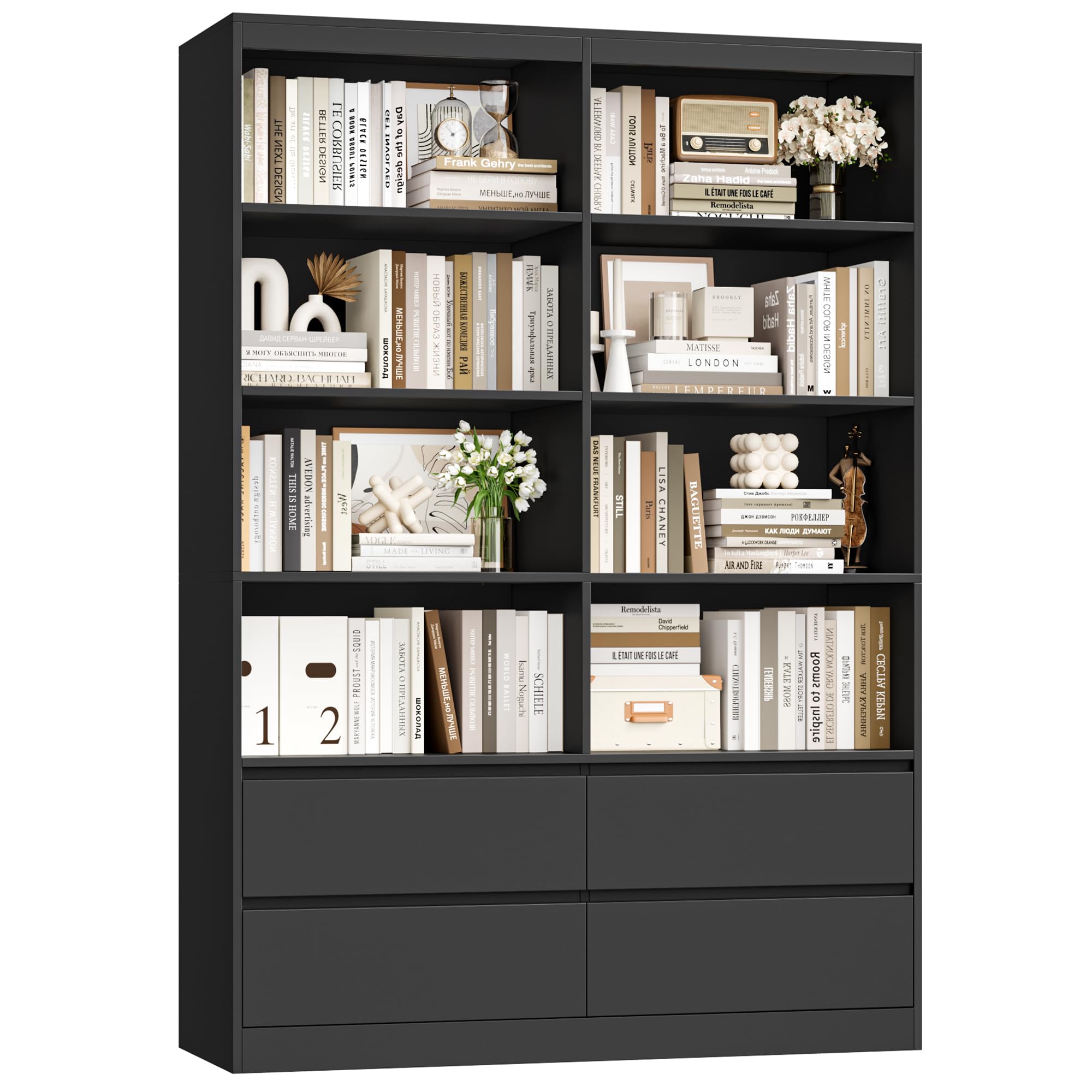 Wide Tall Storage Bookcase