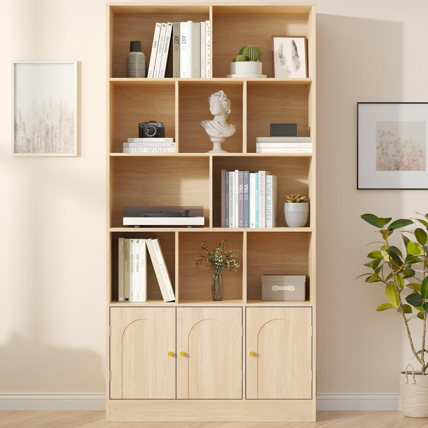 Cube Storage Bookcase with Cabinet