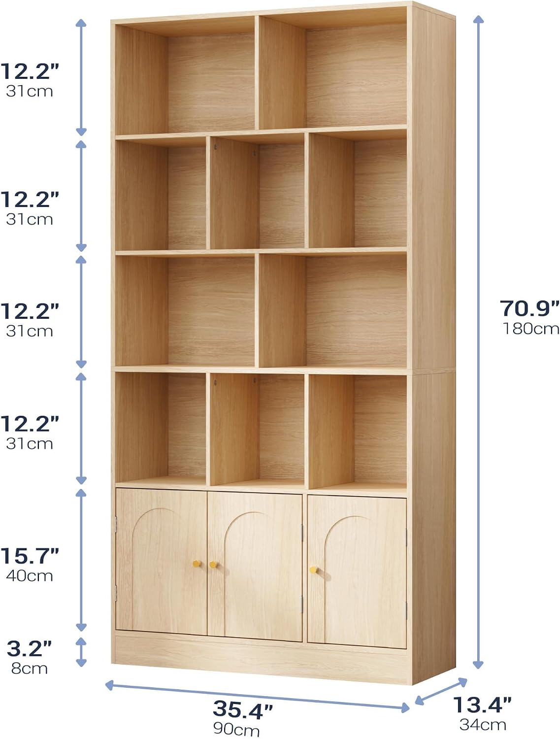 Cube Storage Bookcase with Cabinet
