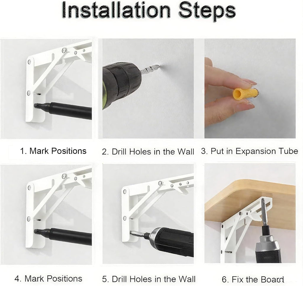 Wall Mount Folding Space‑Saving Desk