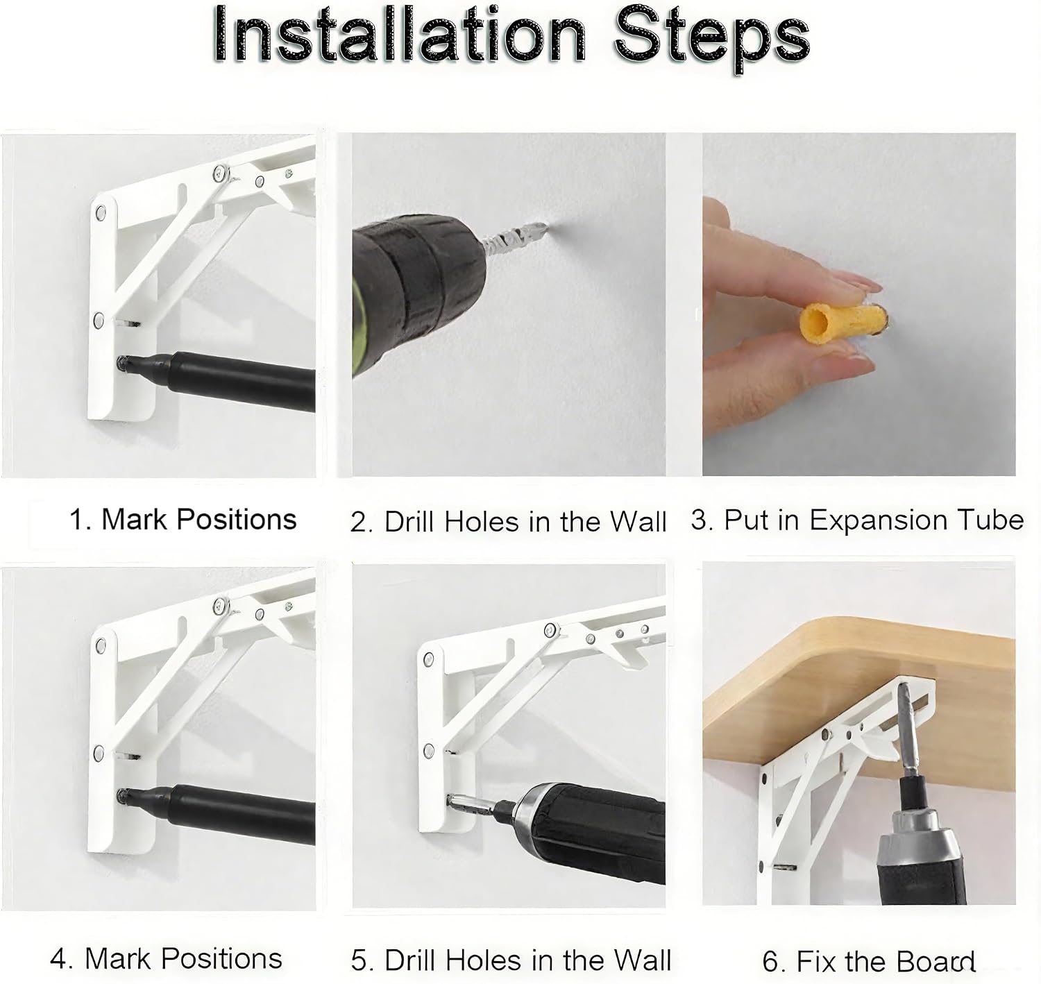 Wall Mount Folding Space‑Saving Desk