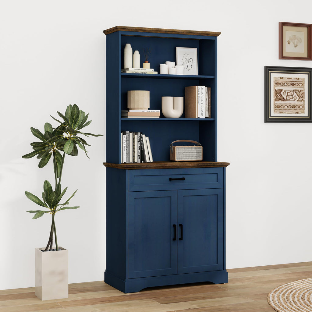 Tall Bookcase with Adjustable Shelves