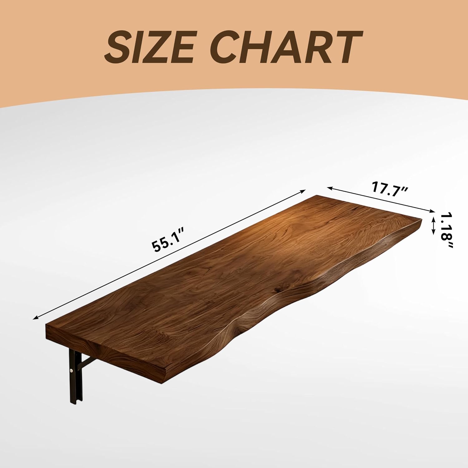Wall Mount Folding Floating Desk