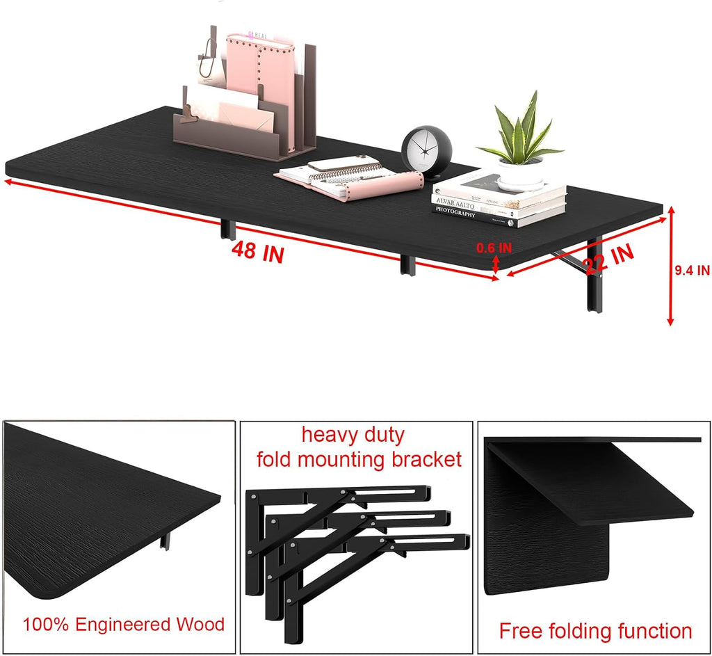 Wall Mount Folding Floating Desk