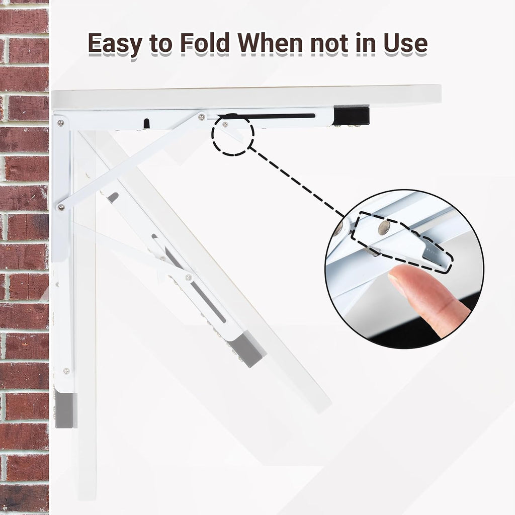 Wall Mount Folding Drop‑Down Desk