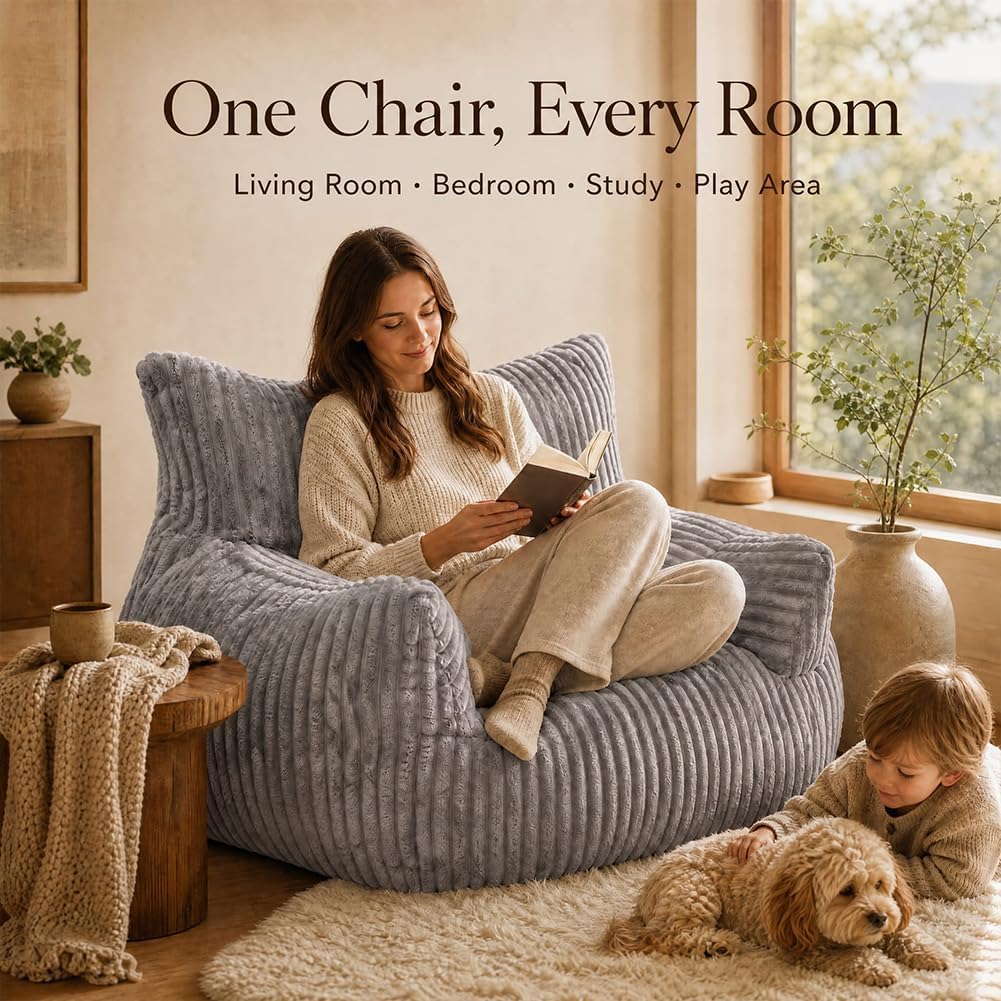 Oversized Foam Bean Bag Chair