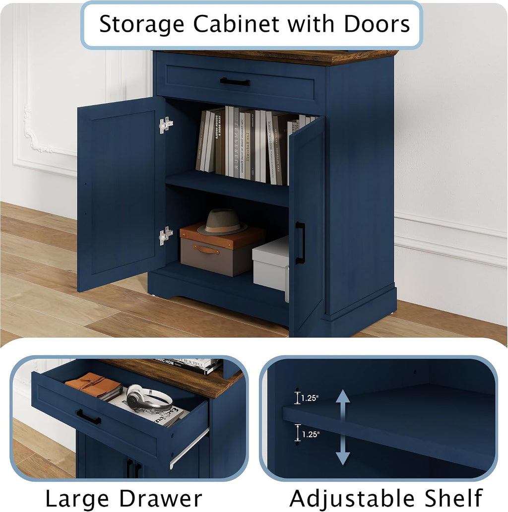 Tall Bookcase with Adjustable Shelves