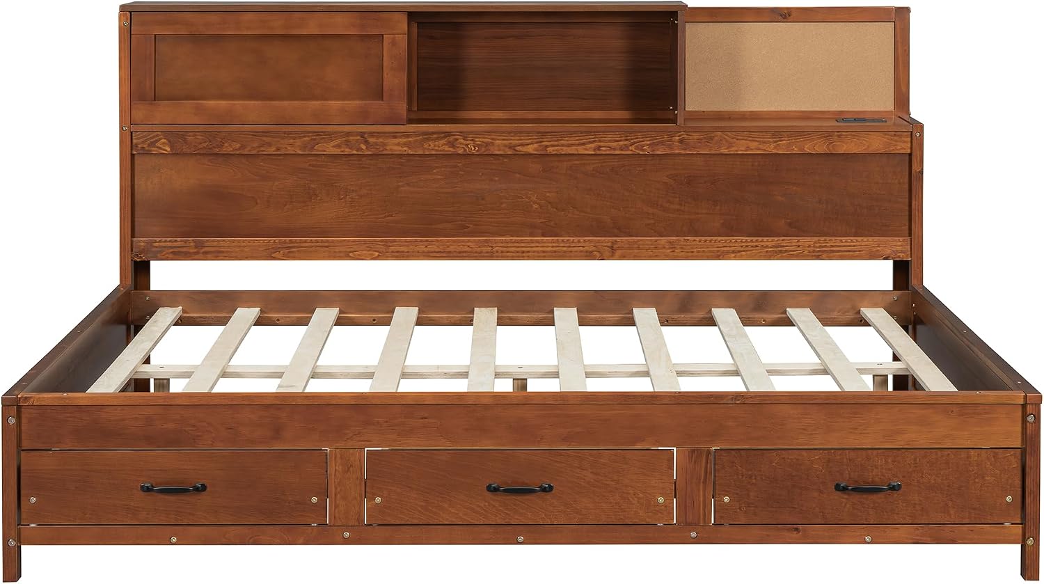 Full Wooden Daybed with Drawers