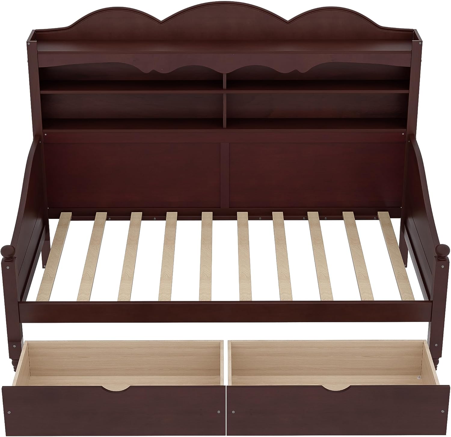 Wooden Twin Daybed with Drawers