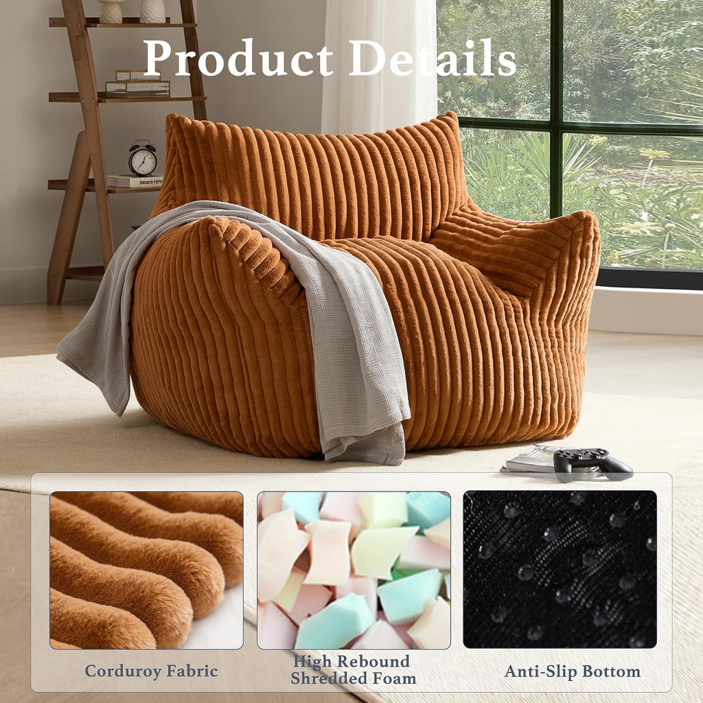Oversized Plush Bean Bag Chair