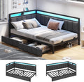 Twin Upholstered LED Daybed
