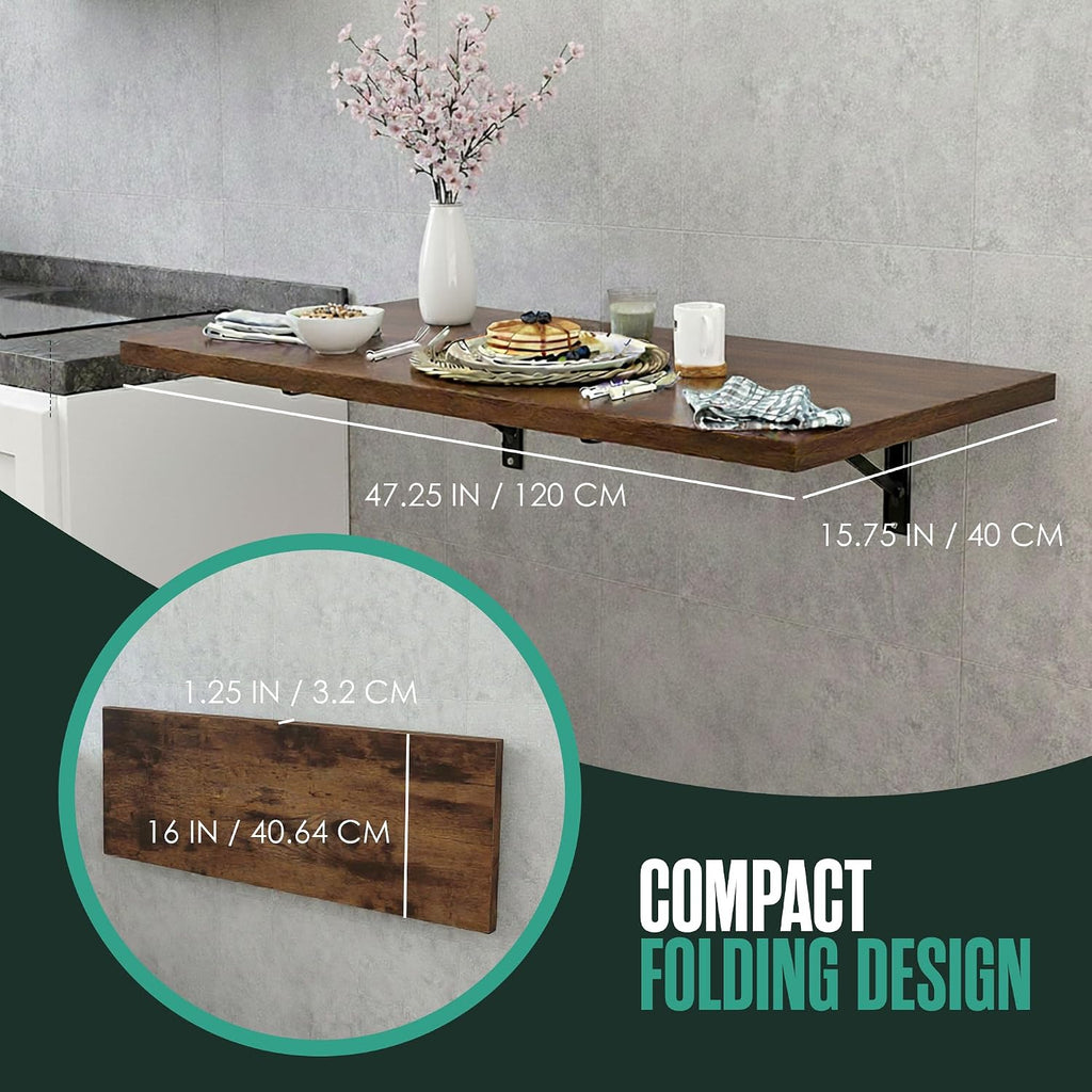 Wall Mount Fold‑Down Murphy Desk