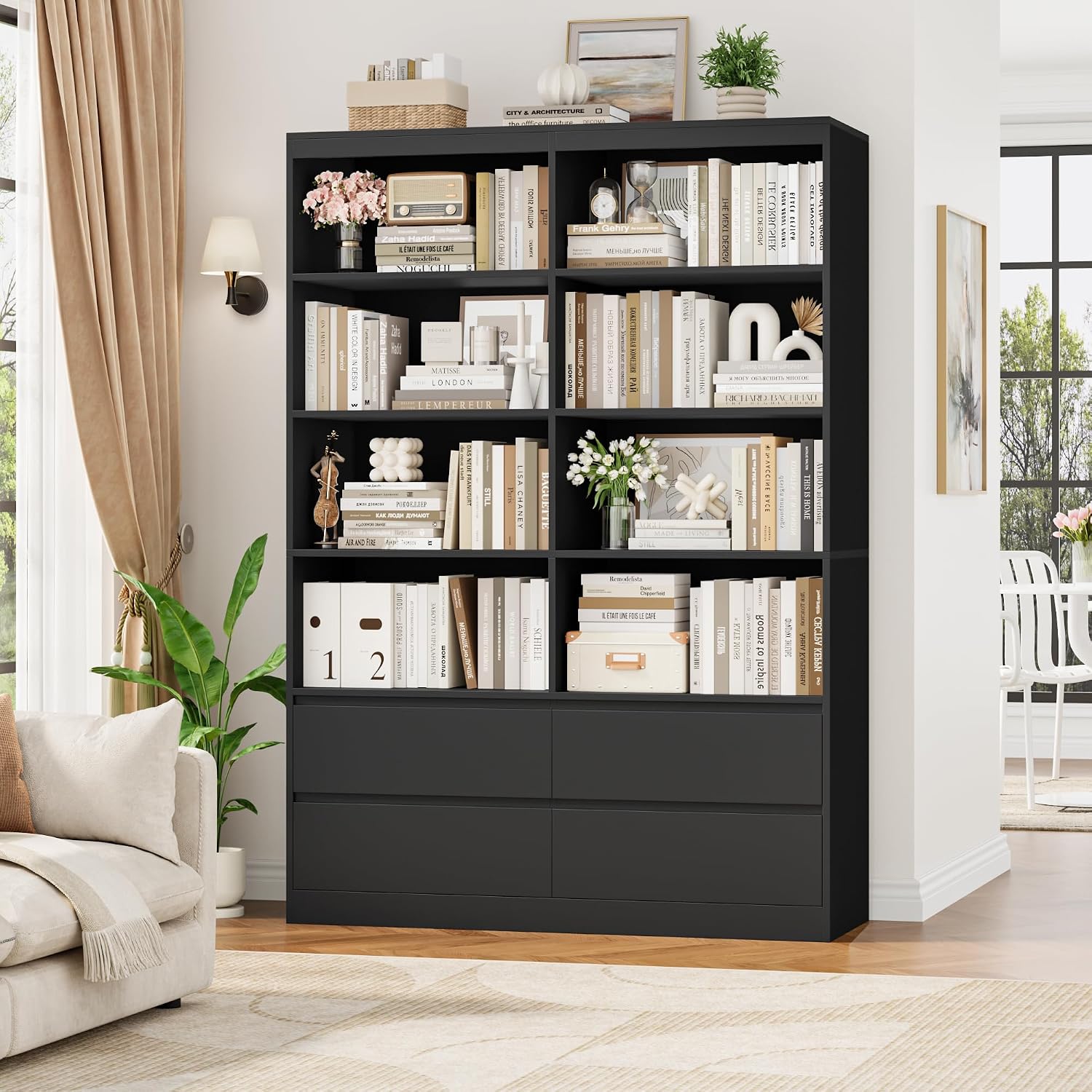 Wide Tall Storage Bookcase