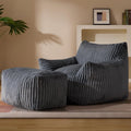 Giant Bean Bag Chaise Lounge Set