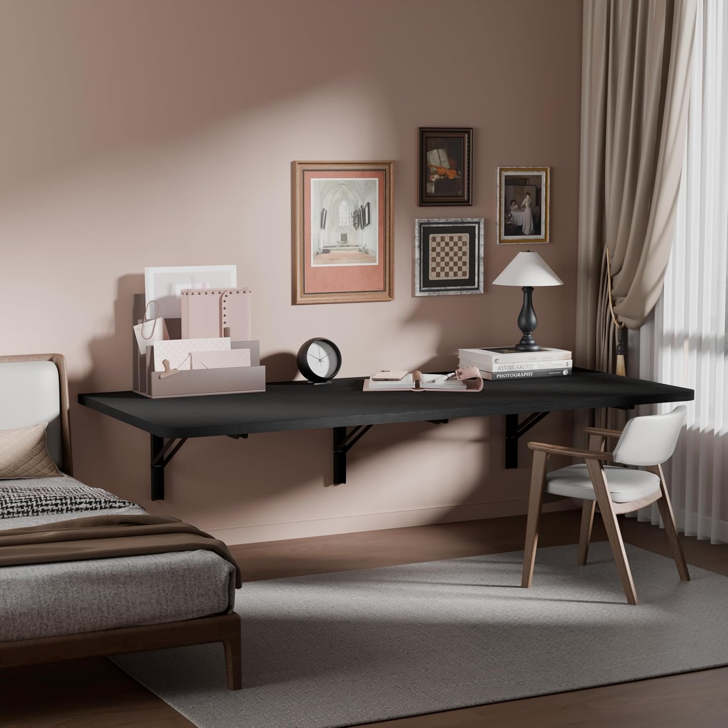 Wall Mount Folding Floating Desk