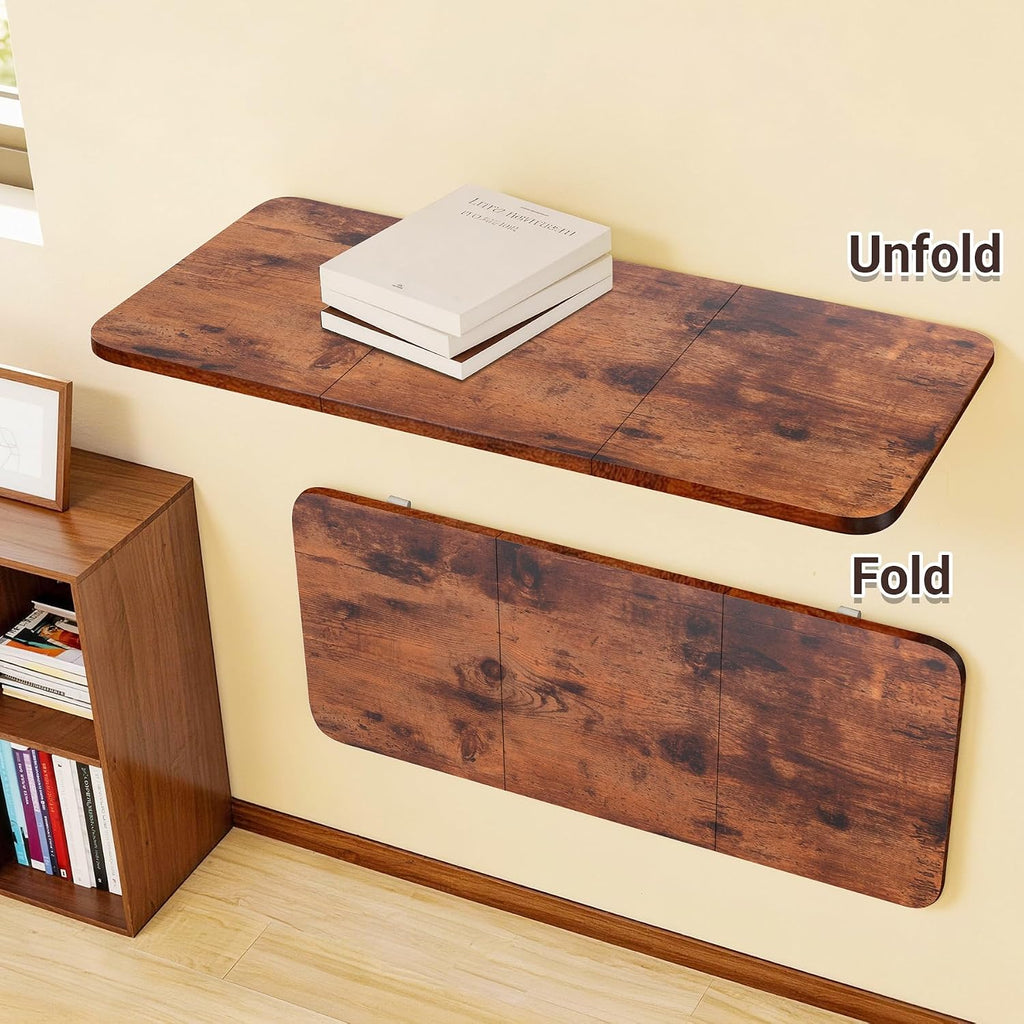 Wall Mount Folding Drop‑Down Desk
