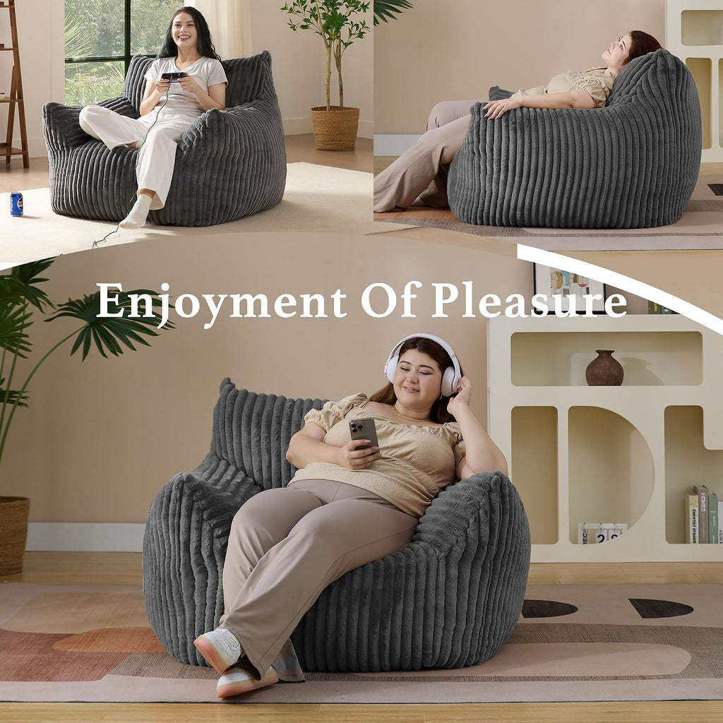 Oversized Plush Bean Bag Chair