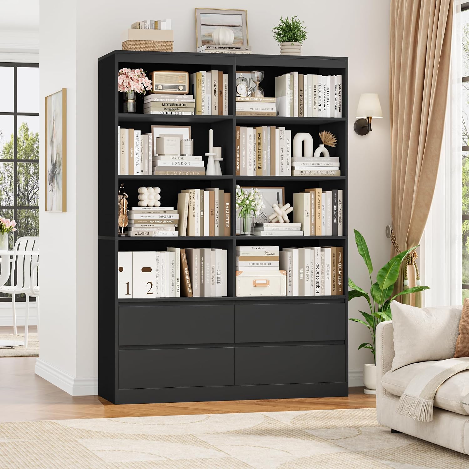 Wide Tall Storage Bookcase