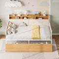 Metal Twin Daybed with Drawers