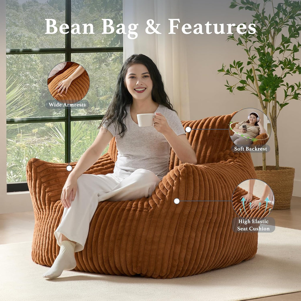 Oversized Plush Bean Bag Chair