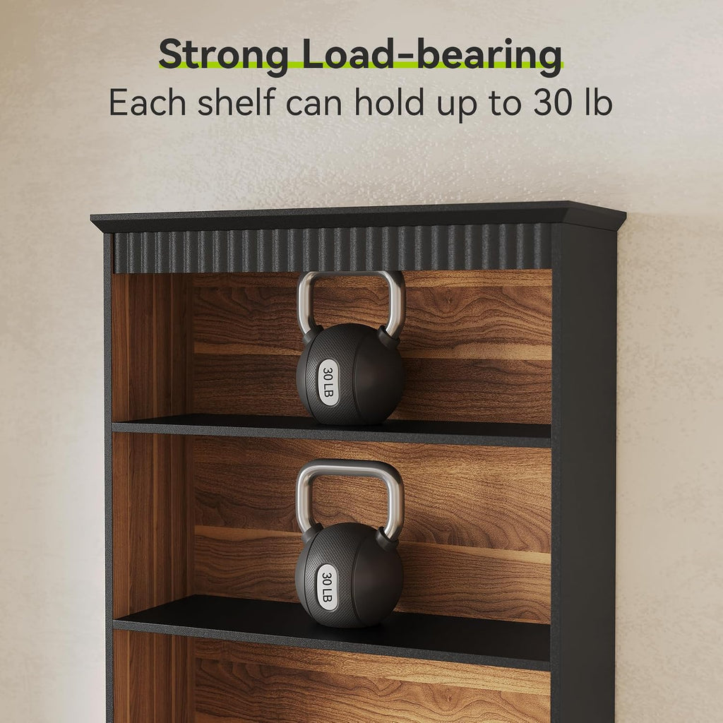 Tall Bookcase with Drawer Cabinet