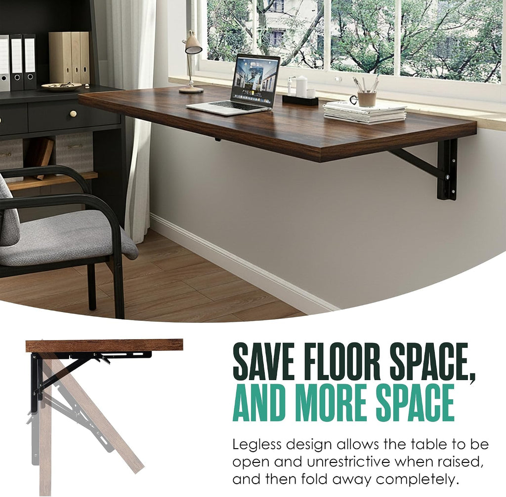 Wall Mount Fold‑Down Murphy Desk