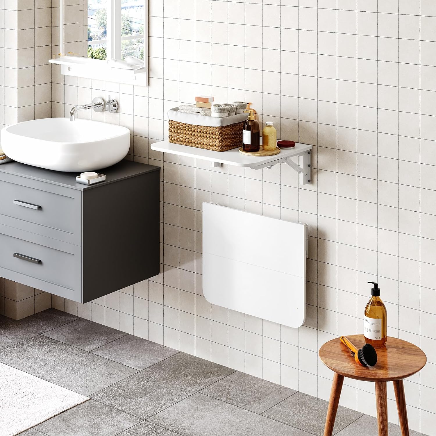 Wall Mount Folding Floating Desk