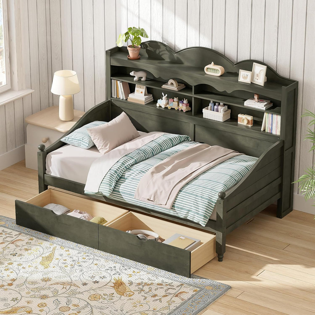 Twin Daybed with Storage Drawers