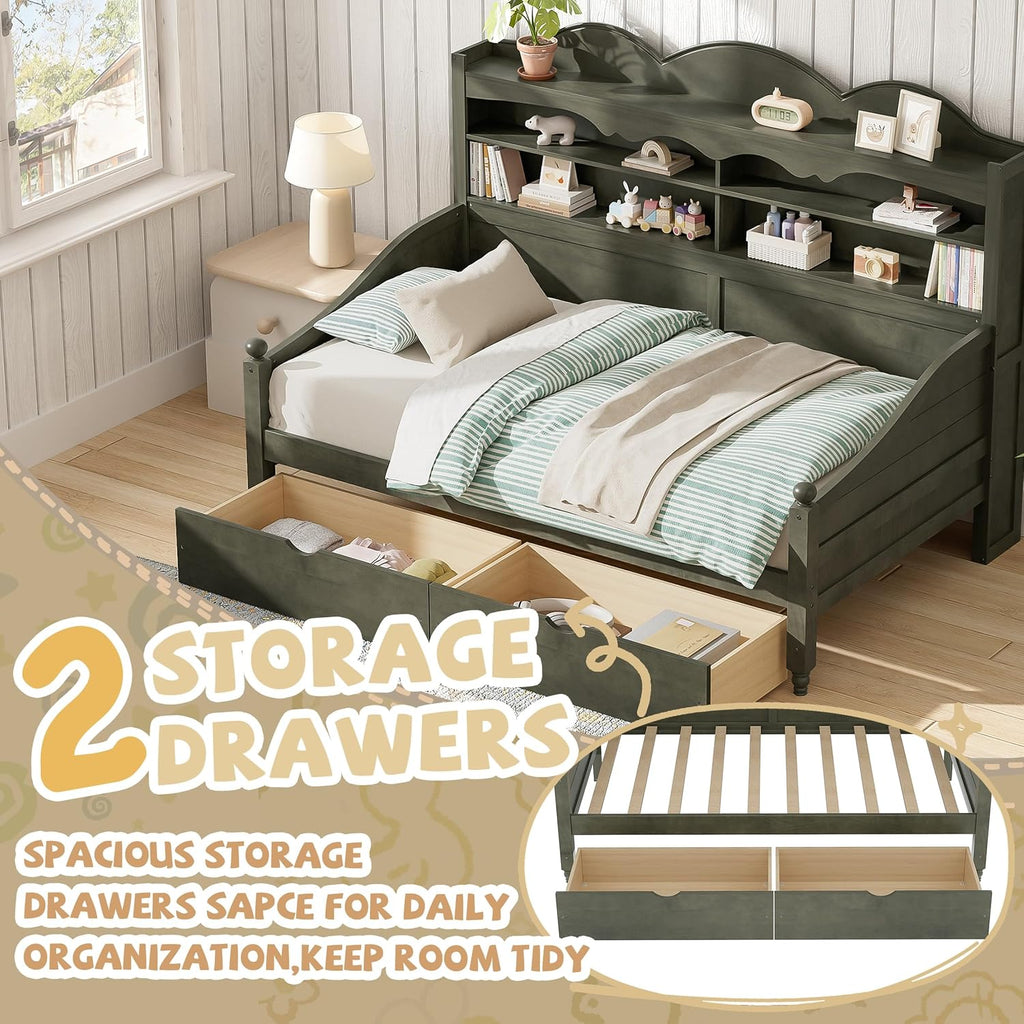 Twin Daybed with Storage Drawers