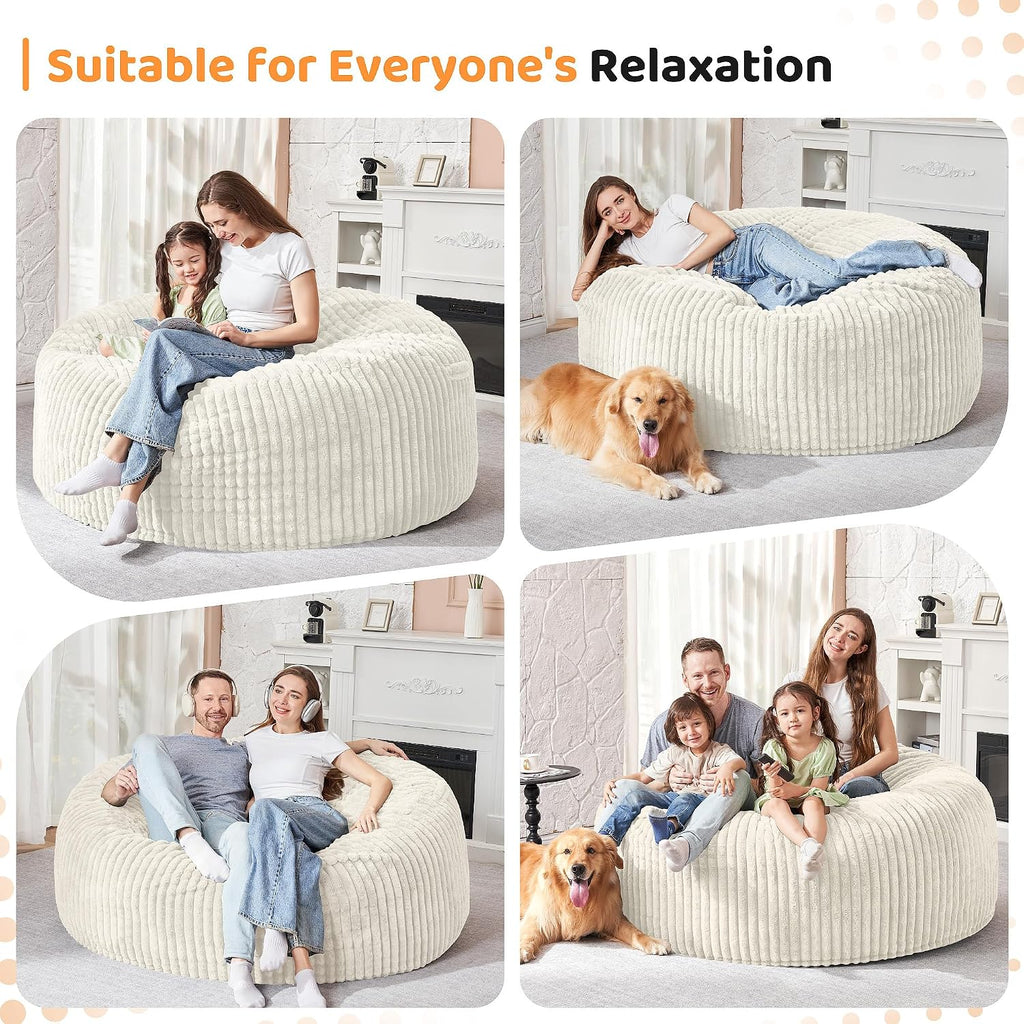 Large Foam Bean Bag Chair